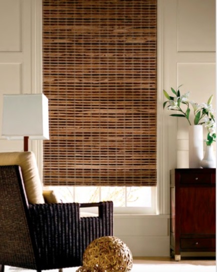 Blind Bamboo Wood Weave — A woven design shade that lends unique looks to your windows — blocks sun and imparts warmth to your décor - cozy