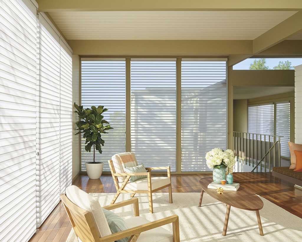 Silhouette Shading Living Room window shades - Fill your room with natural light