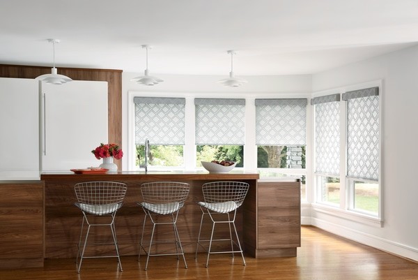 Roller Shades Kitchen Light - Elegant shades for open concept home design