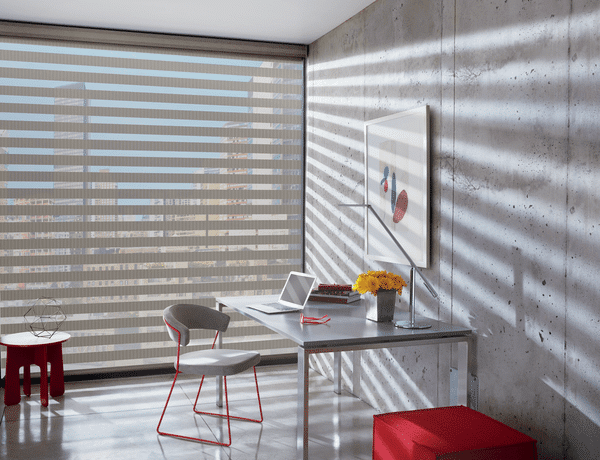 Zebra Blinds Light Filtering - Choose light filtering fabric for shades and make your room light, bright and airy. Add a few splashes of accent colour
